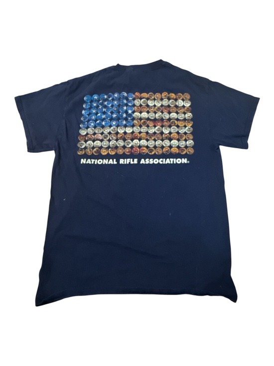 Gildan Other - NRA Navy Short Sleeve Tee with Contrasting NRA Chest  Medium Patriotic Flag